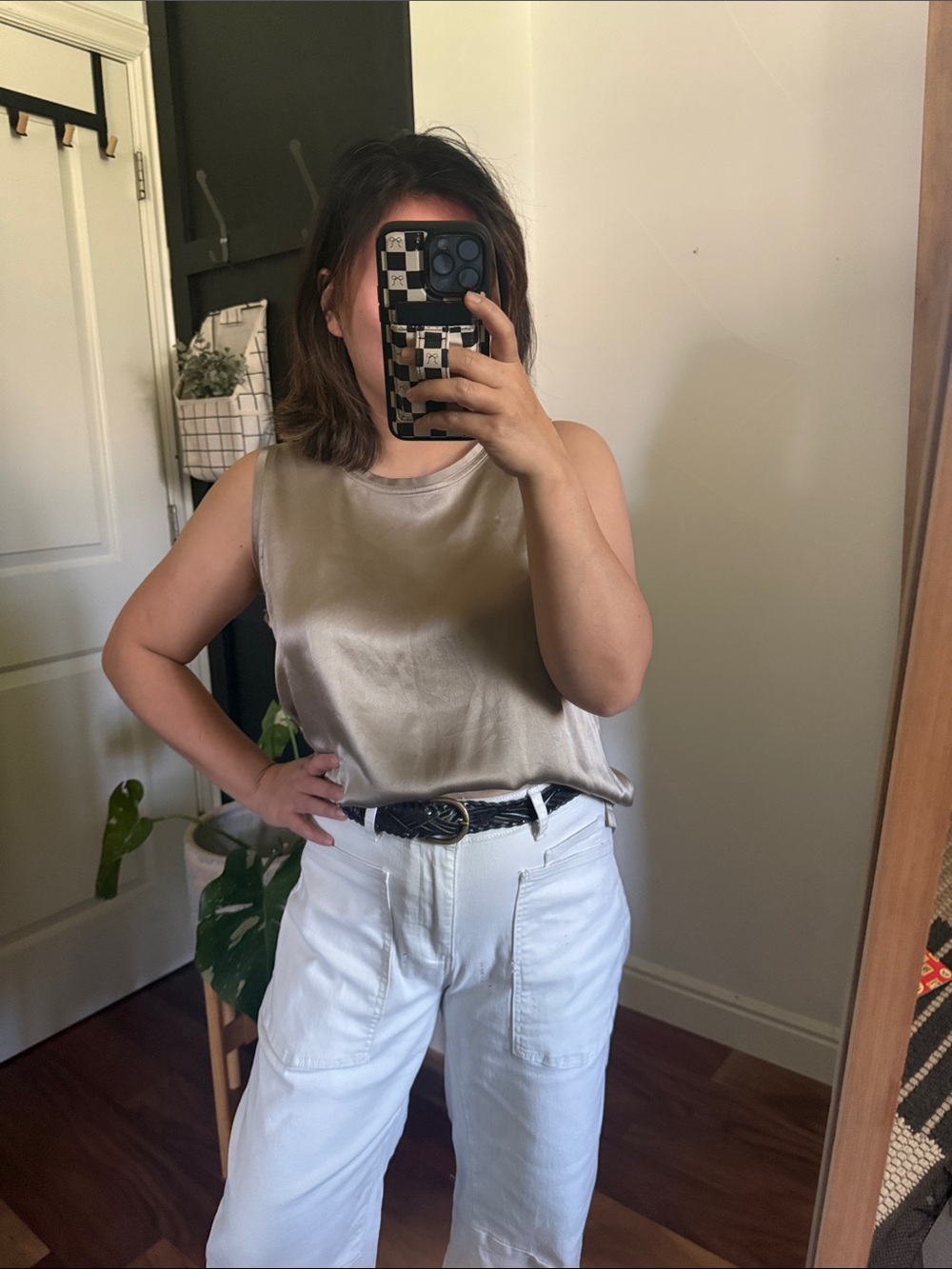 Casual Corner Relaxed 100% silk Tank. Vintage. Size 14/L